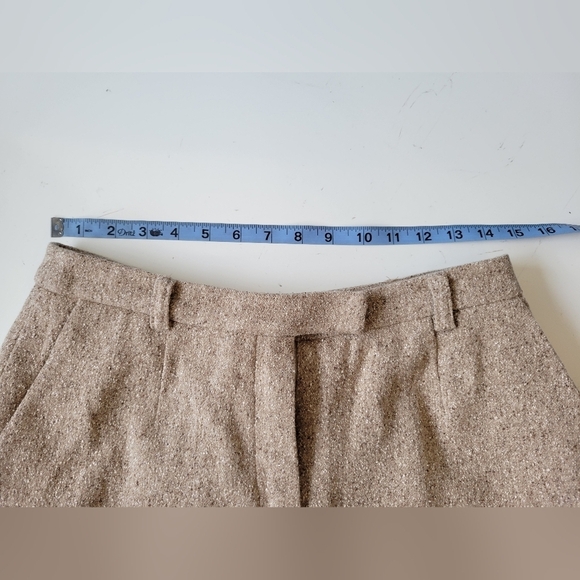Valerie by Valerie Stevens Silk Wool Blend Speckled Trouser Oatmeal Size 8P - Picture 6 of 11